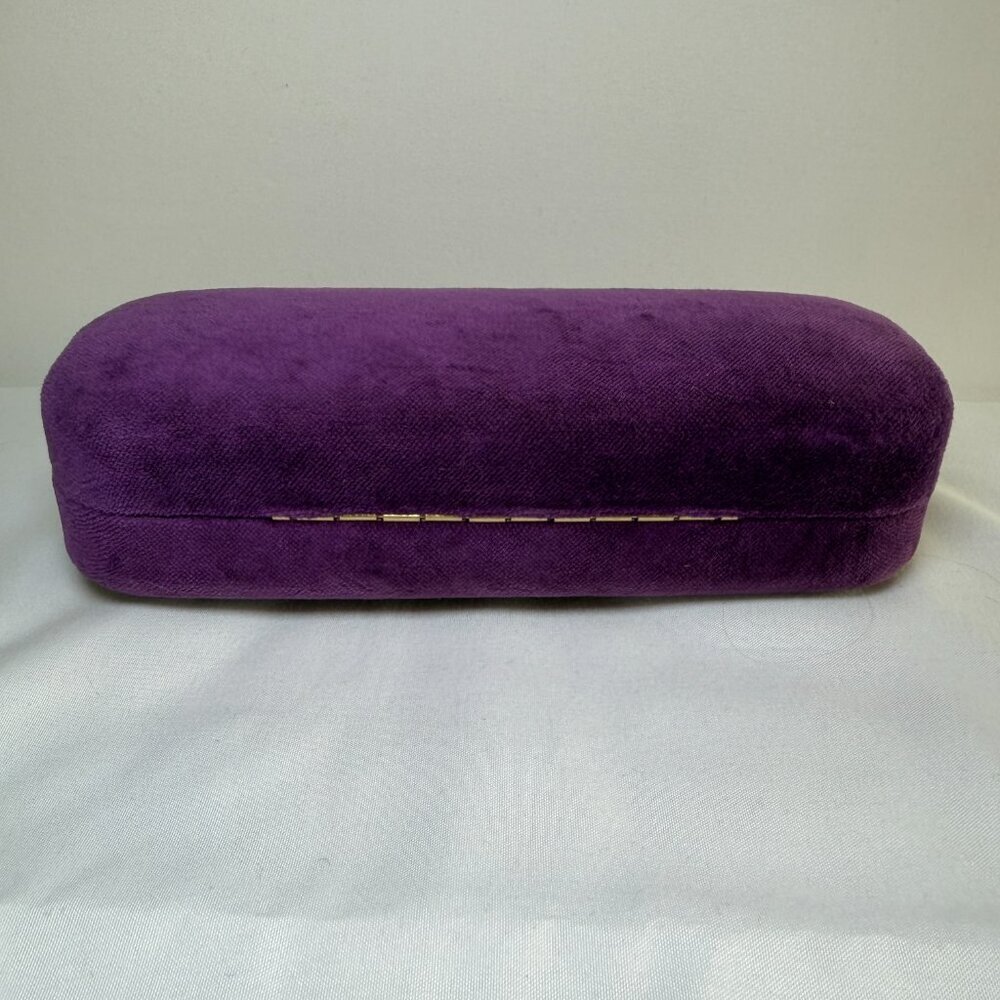 GUCCI Sunglasses Glasses Eyeglass Purple Velvet Clamshell Case - Picture 7 of 9